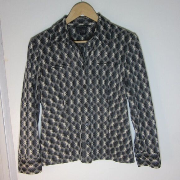 Guess Collection VINTAGE Womens Size 2 / S Button Front Collared Shirt 3/4 Slv - Picture 1 of 12